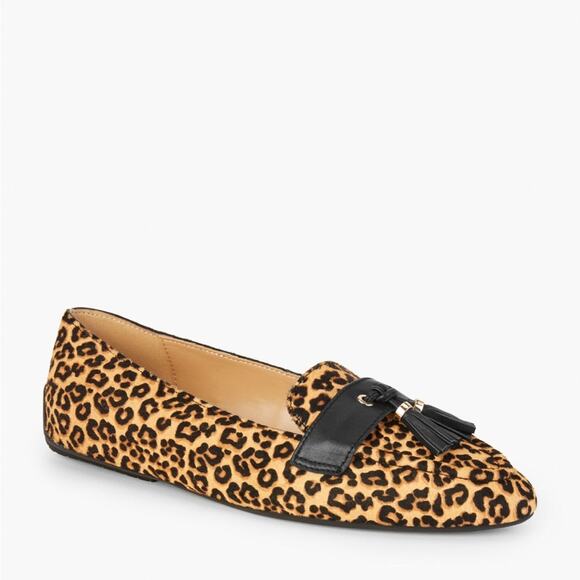 Talbots Francesca Leopard Driving Flats with tassel sz 8,5 - Picture 1 of 6
